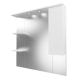 Зеркало-шкаф MIRSANT Next 100 с подсветкой, с одним ящиком правый
