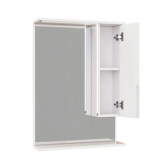 Зеркало-шкаф MIRSANT Soho 60 с LED подсветкой белый правый