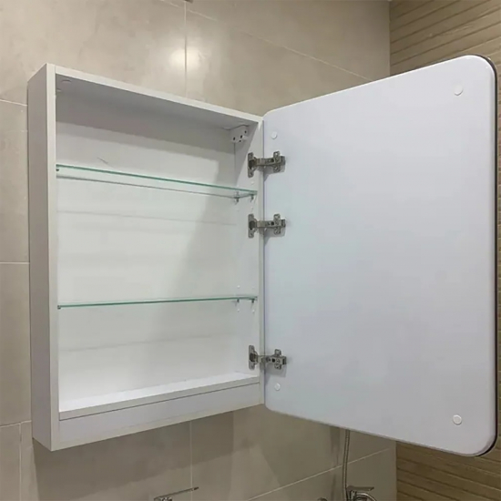 Зеркало-шкаф MIXLINE Адриана 60x80 с подсветкой, сенсорный выключатель правый