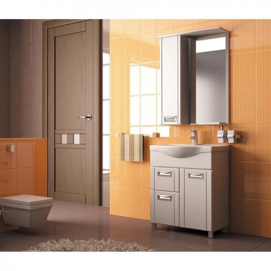 Зеркало-шкаф MIXLINE Альфа-64 NEW левый с подсветкой