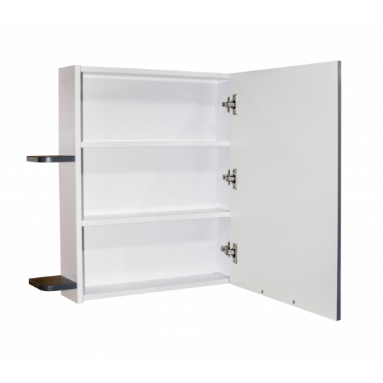 Зеркало-шкаф MIXLINE Байкал-70 без подсветки, с полками (ПВХ)