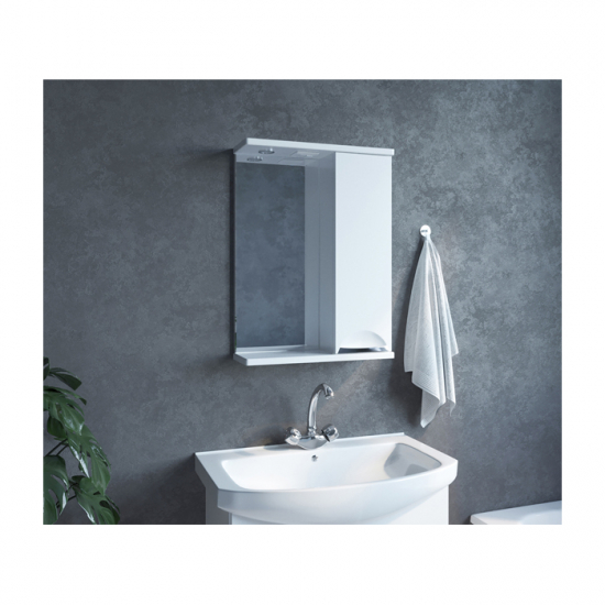 Зеркало-шкаф MIXLINE Этьен-50 правый с подсветкой