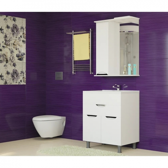 Зеркало-шкаф MIXLINE Этьен-65 левый с подсветкой