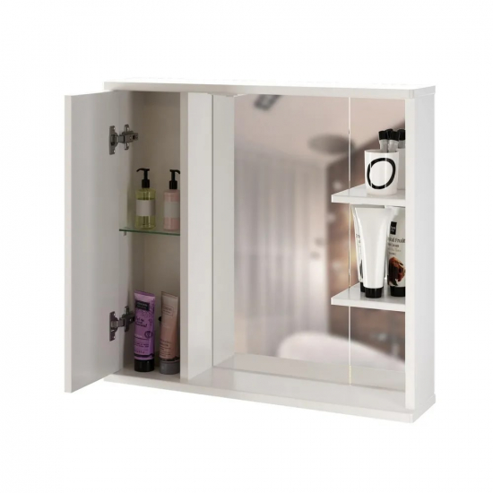 Зеркало-шкаф MIXLINE Этьен-75 левый с подсветкой