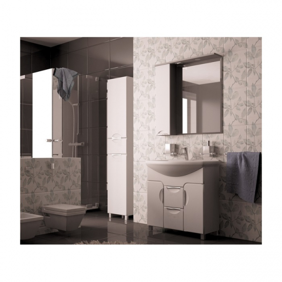 Зеркало-шкаф MIXLINE Кассиопея-75 левый с подсветкой