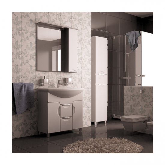 Зеркало-шкаф MIXLINE Кассиопея-75 правый с подсветкой