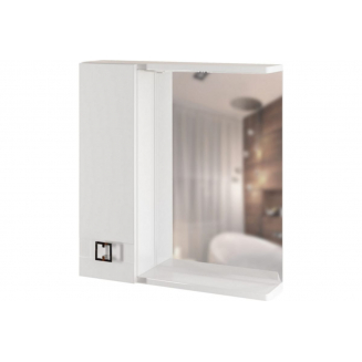 Зеркало-шкаф MIXLINE Квадро-65 левый с подсветкой