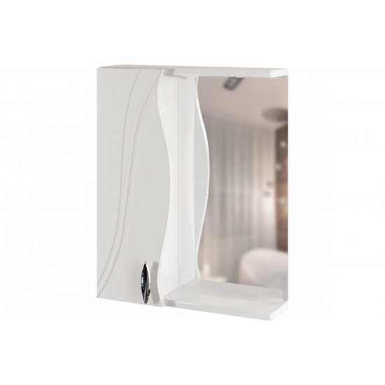 Зеркало-шкаф MIXLINE Лима-55 левый с подсветкой