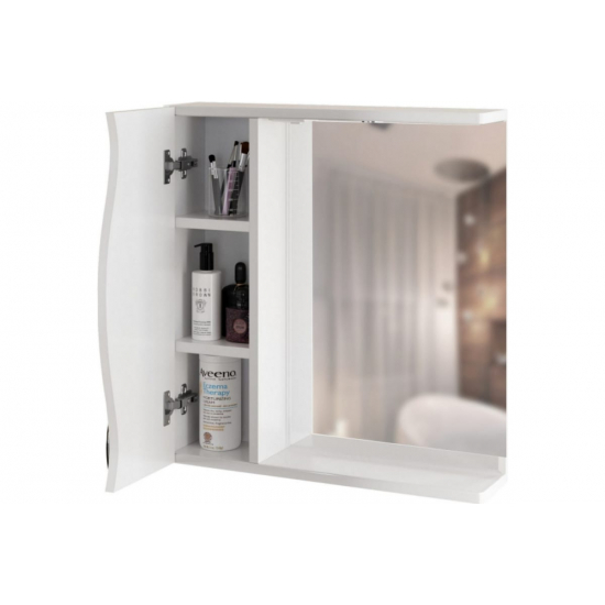 Зеркало-шкаф MIXLINE Лима-65 левый с подсветкой