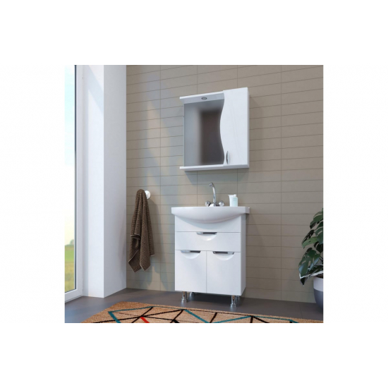 Зеркало-шкаф MIXLINE Лима-65 правый с подсветкой