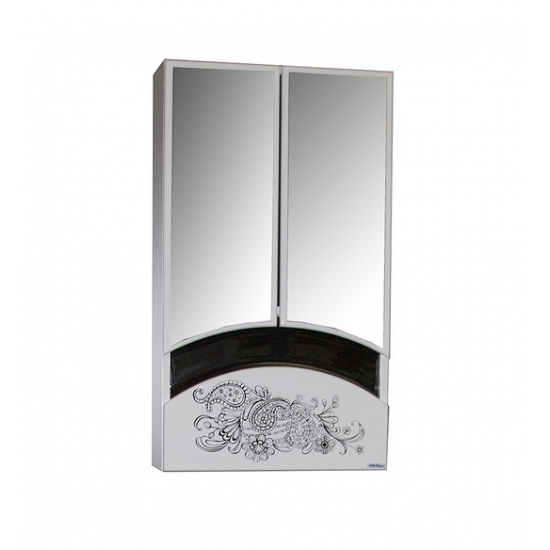 Зеркало-шкаф MIXLINE Радуга-46 цветы белый