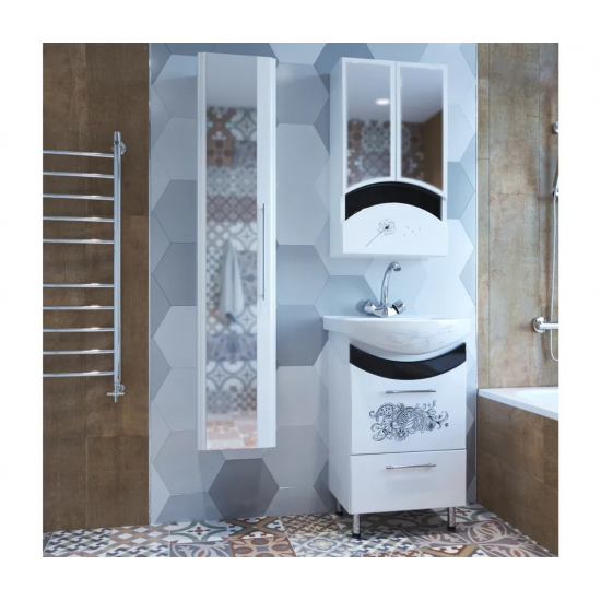 Зеркало-шкаф MIXLINE Радуга-46 одуванчик белый