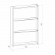Зеркало-шкаф MIXLINE Симпл 50x70 белый универсальный, с подстветкой