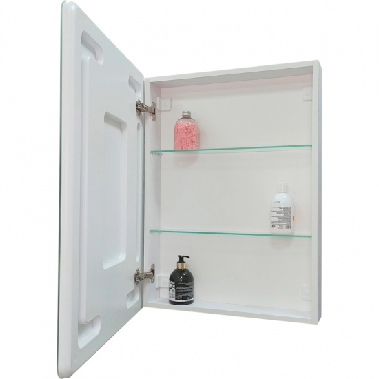 Зеркало-шкаф MIXLINE Сканди 50x80 универсальный, с LED подсветкой