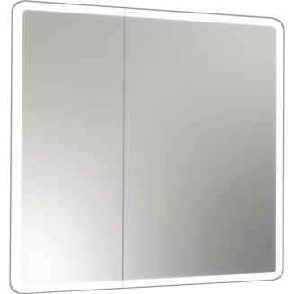 Зеркало-шкаф MIXLINE Сканди 80x80 универсальный, с LED подсветкой