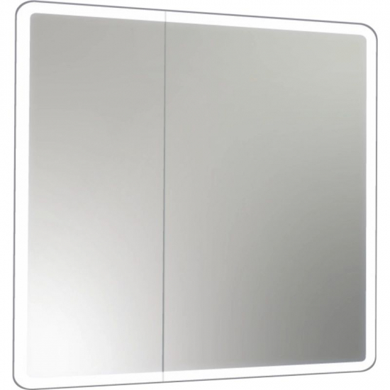 Зеркало-шкаф MIXLINE Сканди 80x80 универсальный, с LED подсветкой