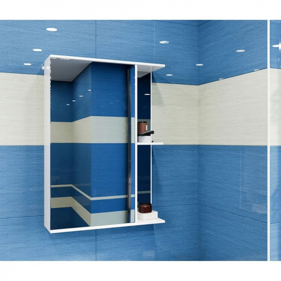 Зеркало-шкаф MIXLINE Стандарт-50 белый левый