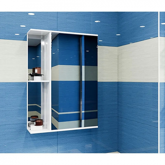 Зеркало-шкаф MIXLINE Стандарт-50 белый правый