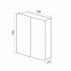 Зеркало-шкаф MIXLINE Вектор 80x80 с LED подсветкой, бесконтактный сенсор