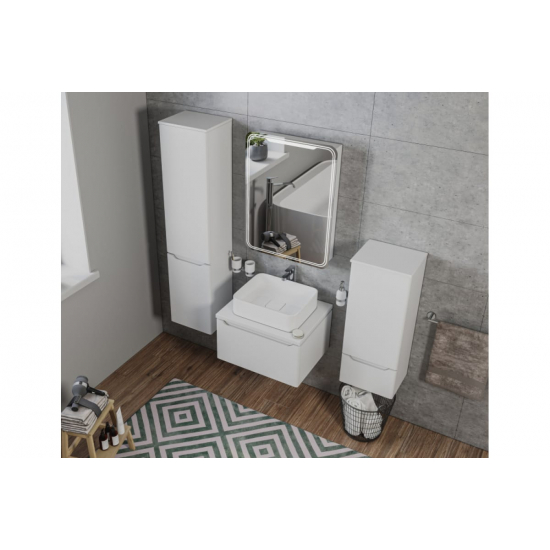 Зеркало-шкаф MIXLINE Виктория 60x80 левый, сенсорный выкл, LED подсветка