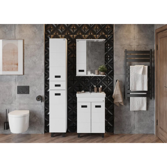 Зеркало-шкаф ONIKA Балтика Black 58.01 L левое