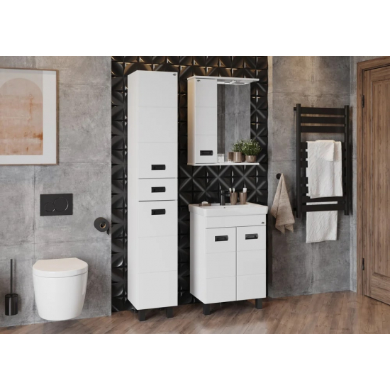 Зеркало-шкаф ONIKA Балтика Black 58.01 L левое