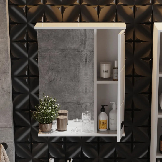 Зеркало-шкаф ONIKA Балтика Black 58.01 R правое