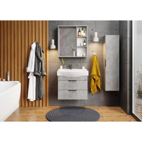 Зеркало-шкаф ONIKA Девис 65.00У бетон чикаго