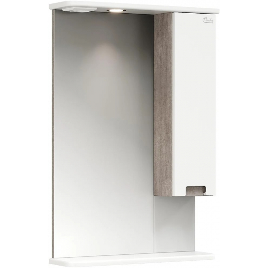 Зеркало-шкаф ONIKA Харпер 52.01 R правое, белое глянцевое