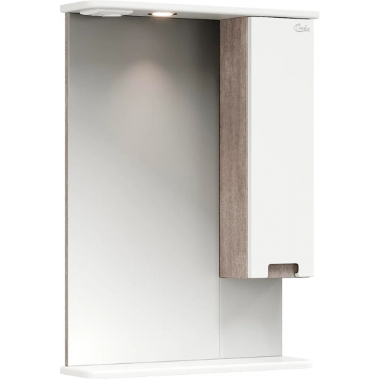 Зеркало-шкаф ONIKA Харпер 58.01 R правое, белое глянцевое