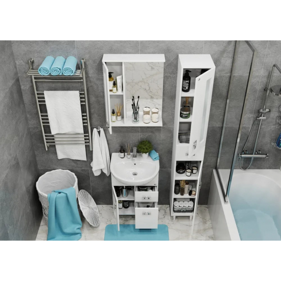 Зеркало-шкаф ONIKA Кристалл 58.01 L левое