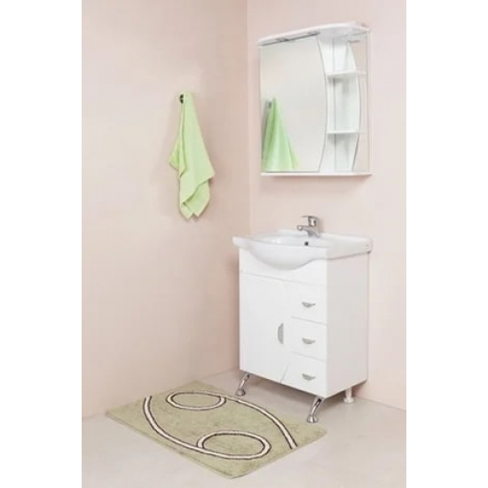 Зеркало-шкаф ONIKA Луна 55.01 L левое, с подсветкой