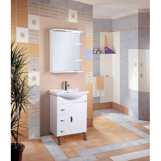 Зеркало-шкаф ONIKA Луна 55.01 L левое, с подсветкой