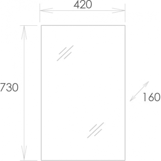 Зеркало-шкаф ONIKA Венеция 42.00 У