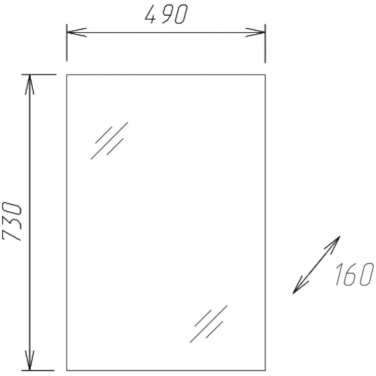 Зеркало-шкаф ONIKA Венеция 50.00 У