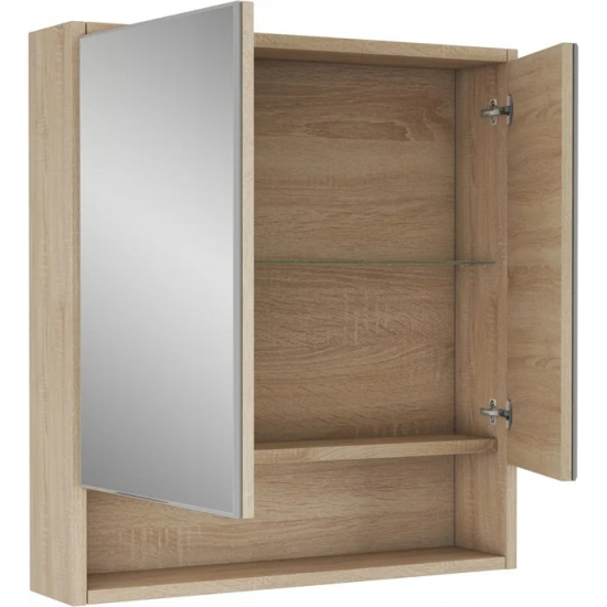 Зеркало-шкаф OWL 1975 Eland 65, дуб сонома