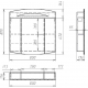 Зеркало-шкаф OWL 1975 Sjel 80 с подсветкой