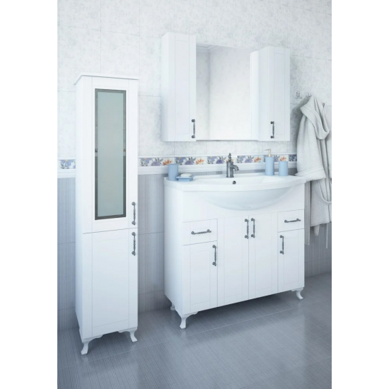 Зеркало-шкаф SANFLOR Глория 100 белое