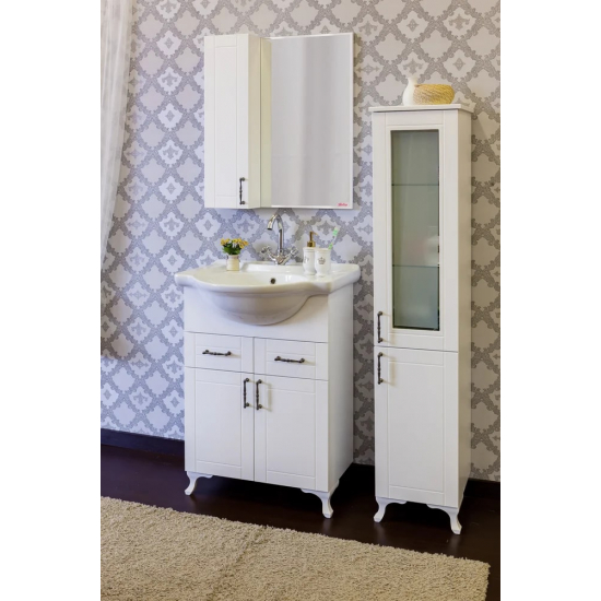 Зеркало-шкаф SANFLOR Глория 65 L левое, белое