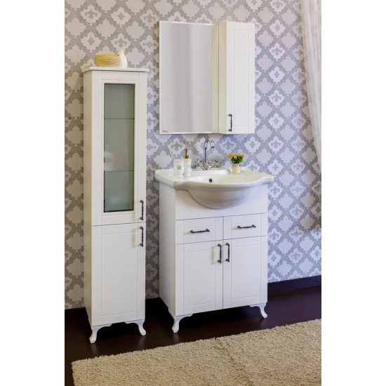 Зеркало-шкаф SANFLOR Глория 65 R правое белое