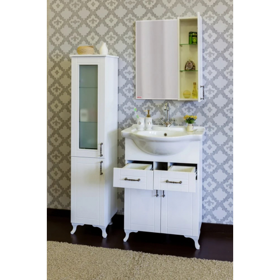 Зеркало-шкаф SANFLOR Глория 65 R правое белое