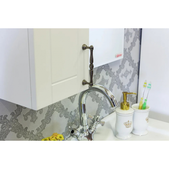 Зеркало-шкаф SANFLOR Глория 85 L левое белое