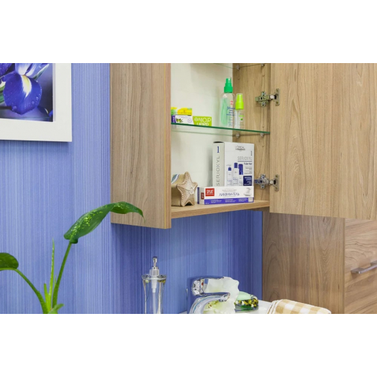 Зеркало-шкаф SANFLOR Ларго 60 R правое вяз швейцарский