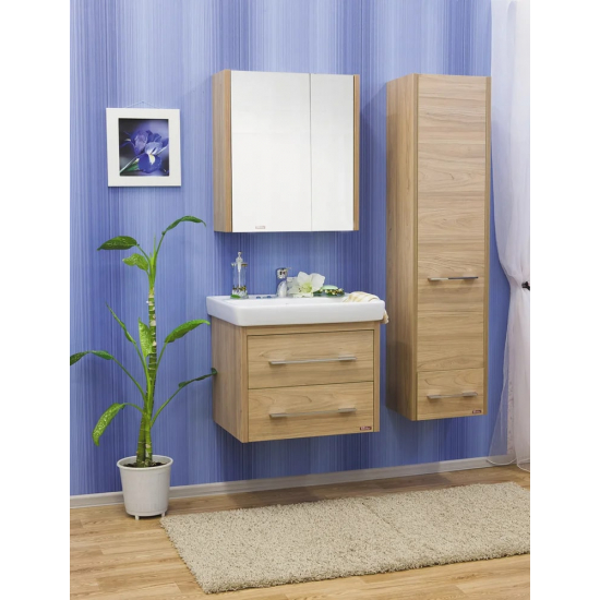 Зеркало-шкаф SANFLOR Ларго 70 L левое вяз швейцарский