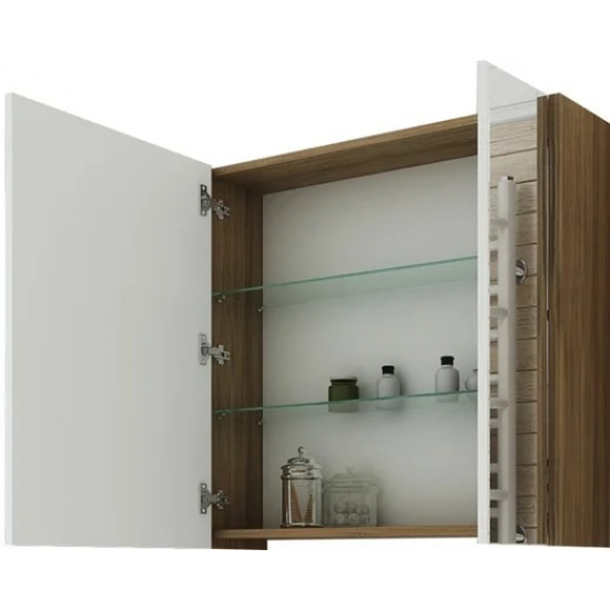 Зеркало-шкаф SANFLOR Ларго 70 L левое вяз швейцарский