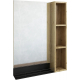 Зеркало-шкаф SANFLOR Выборг 60 дуб крафт золотой