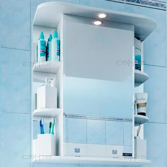 Зеркало-шкаф САНТА Герда 50 с подсветкой фацет