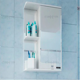 Зеркало-шкаф САНТА Ника 40 R правое, фацет