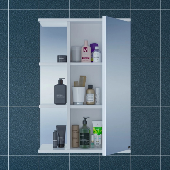 Зеркало-шкаф САНТА Ника 50 R правое, фацет