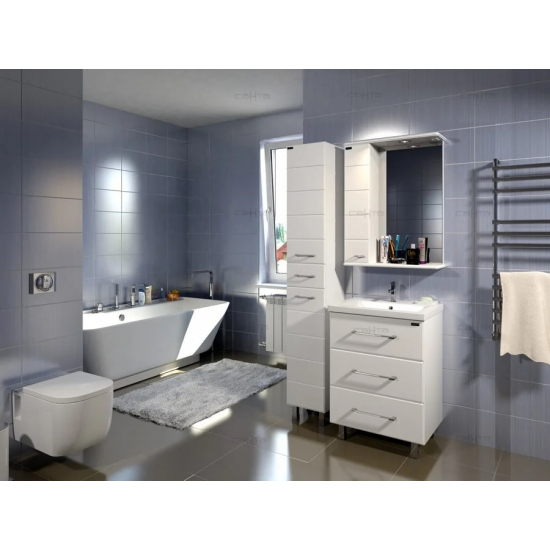 Зеркало-шкаф САНТА Омега 60 L левое